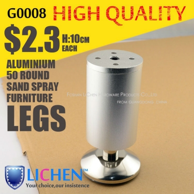 LICHEN(4 pieces/lot) height 10cm Aluminum alloys legs&Furniture legs&Cabinet Legs&Sand spray metal cabinet legs