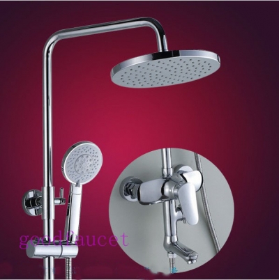 Wholesale And Retail Promotion New Bathroom Rainfall 8" Shower Set Faucet Tub Mixer Tap Single Handle Chrome