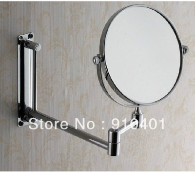 Wholesale And Retail Promotion Polished Chrome Brass Wall Mounted Beauty Makeup Mirror Magnifying Round Mirror