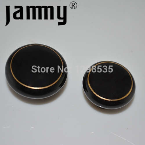 2pcs 2014 32MM Black Ceramic knobs furniture decorative kitchen cabinet handle high quality armbry door pull