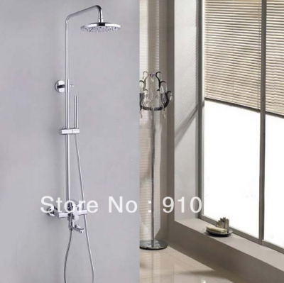 Wholesale And Retail Promotion Modern Polished Chrome Finish Wall Mounted Shower Faucet Set Bathtub Mixer Tap