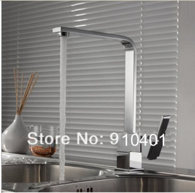 Wholesale And Retail Promotion Chrome Brass Kitchen Faucet Vessel Sink Mixer Tap Single Handle Swivel Spout