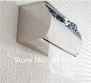 Wholesale And Retail Promotion Modern Chrome Bath Toilet Paper Holder Box Toilet Paper Holder Waterproof Box