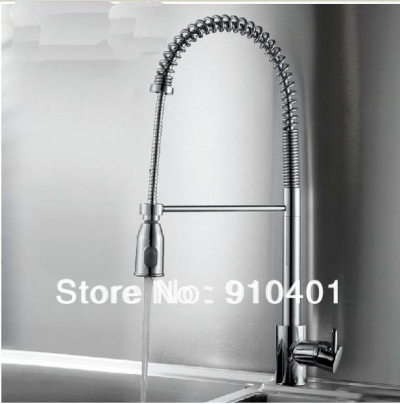 Wholesale And Retail Promotion NEW Luxury Deck Mounted Chrome Brass Kitchen Faucet Single Handle Sink Mixer Tap