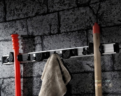 aluminum bathroom mop holder mop hook wall mounting hardware accessories [BathroomHardware-51|]