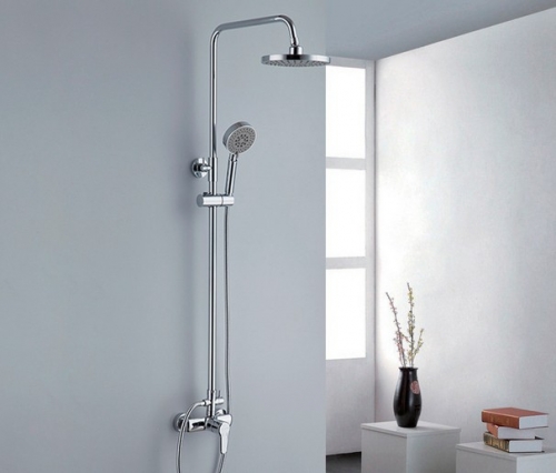 wholesale and retail Promotion NEW Contemporary Bathroom 8" Rain Shower Mixer Faucet Set Single Handle Faucet