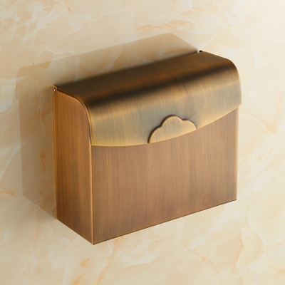 Copper toilet paper box antique toilet paper holder fashion design bathroom waterproof paper box