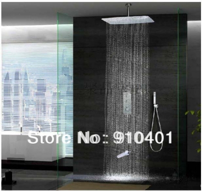 Wholesale And Retail Promotion Celling Mounted 20" Luxury Shower Faucet Thermostatic Tub Mixer Shower Chrome