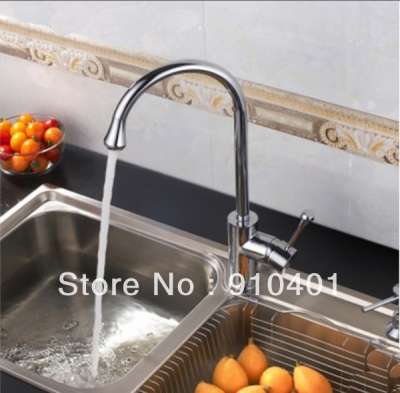 Wholesale And Retail Promotion Chrome Brass Round Style Kitchen Bar Sink Faucet Single Handle Vessel Mixer Tap