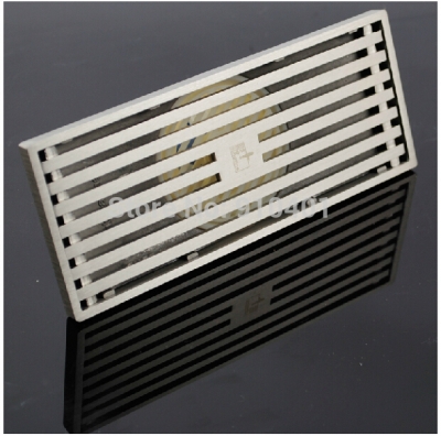 Wholesale And Retail Promotion Luxury Brushed Nickel Bathroom Shower Drainer Square Waste Drainer Floor Drain