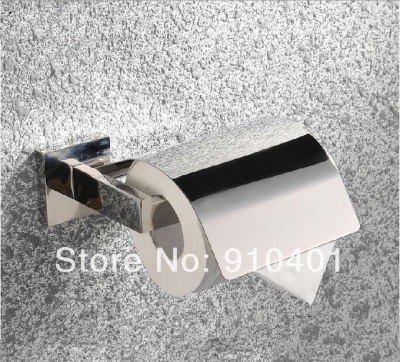 Wholesale And Retail Promotion Modern Polished Chrome Bathroom Stainless Steel Toilet Paper Holder Roll Tissue