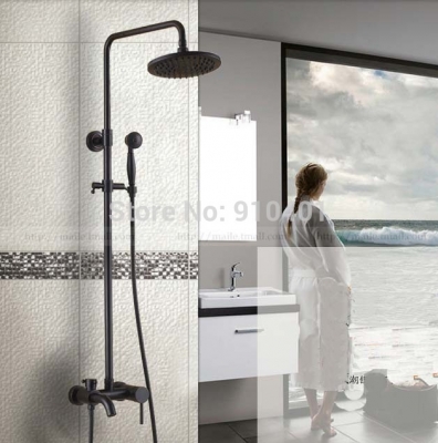Wholesale And Retail Promotion Wall Mounted Modern Oil Rubbed Bronze Rain Shower Tub Mixer Tap Hand Shower Unit