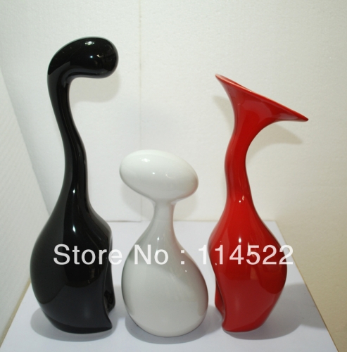 home decoration Modern fashion pottery family of three european decoration ceramic handicraft wedding gifts wholesale and retail