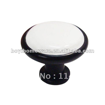 white and black classic knob hardware furniture wholesale and retail shipping discount 100pcs /lot Y0-BK