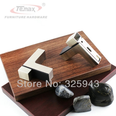 2 pcs New Zinc Alloy Furniture Hardware Chrome F Glass Clamp Shelft Support Board