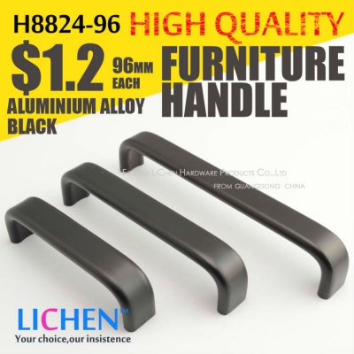 LICHEN H8824-96 Black Furniture handles