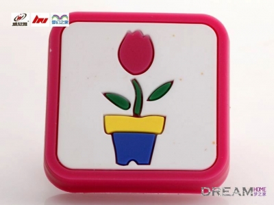 Pink flower drawer Knobs ,Nursery Decor /Handle Pulls/ Children door pull/ Kids room knob
