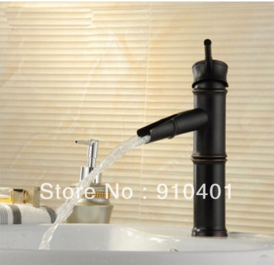 Wholesale And Retail Promotion Oil Rubbed Bronze Bathroom Waterfall Faucet Vessel Sink Mixer Tap Cheap 1 Handle