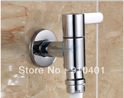 Wholesale And Retail Promotion Wall Mounted Bathroom Modern Mop Pool Faucet Sink Tap Chrome Brass Cold Water