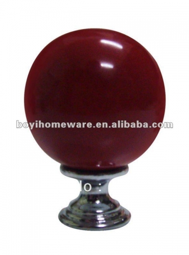 new red colored ceramic knob bulb shape cabinet knobs kitchen knobs round knobs wholesale and retail 100pcs/lot PD06