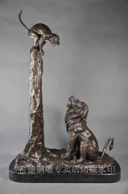Copper sculpture bronze crafts animal decoration home decoration gift dw-168