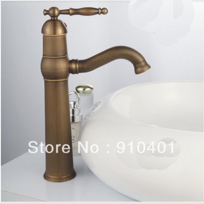 Wholesale And Retail Promotion Antique Bronze Bathroom Basin Faucet Swivel Spout Sink Mixer Tap Single Handle [Antique Brass Faucet-288|]