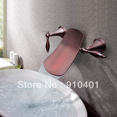 Wholesale And Retail Promotion Luxury Oil Rubbed Bronze Bathroom Basin Faucet Waterfall Spout Sink Mixer Tap