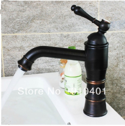 Wholesale And Retail Promotion Oil Rubbed Bronze Bathroom Faucet Swivel Spout Vanity Sink Mixer Tap 1 Handle
