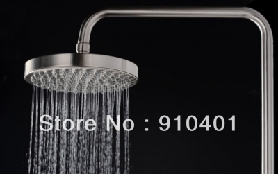 Wholesale And Retail Promotion Luxury 8" Round Rainfall Brushed Nickel Brass Shower Head Bathroom Shower Spray