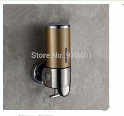 Wholesale And Retail Promotion NEW Bathroom Yellow 500ML Stainless Steel Touch Soap Box Liquid Shampoo Bottle