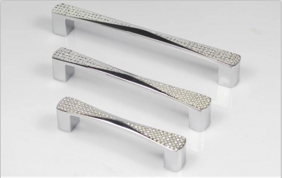 128mm crystal kitchen handle / drawer handle, clear crystal cabinet handle C:128mm