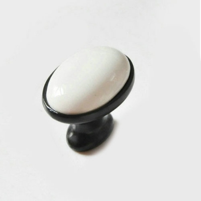 41mm Cabinet Knobs Cabinet Cupboard Closet Dresser Handles Pulls Ceramic Black and White Knobs HC0041 [Cabinethandles-69|]