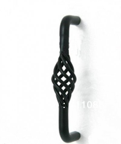 5pcs/lot 96mm European classical pastoral sleek matte black cabinet drawer handle Birdcage [Bronzeknob-43|]