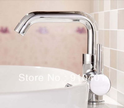 Wholesale And Retail Promotion Elegant Polished Chrome Brass Bathroom Basin Faucet Single Lever Sink Mixer Tap