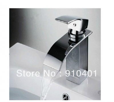 Wholesale And Retail Promotion Euro Style Bathroom Waterfall Basin Faucet Single Handle Vanity Sink Mixer Tap