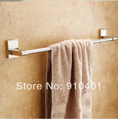 Wholesale And Retail Promotion NEW Luxury Modern Square Golden Antique Solid Brass Towel Rack Holder Towel Bar