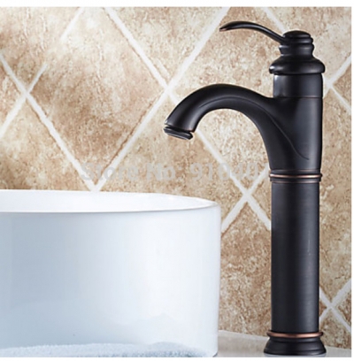 Wholesale And Retail Promotion NEW Oil Rubbed Bronze Deck Mounted Bathroom Basin Faucet Single Handle Mixer Tap
