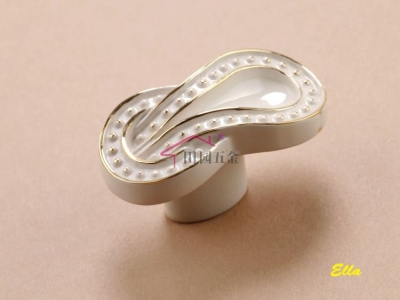 single Hole Ivory White cabinet knob,Zinc cabine handle, Dresser pull handle, Door pull, cupboard pull,