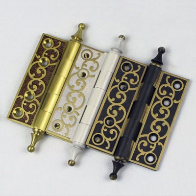 Simple European style all brass 4 inch soundless door hinges classical high quality with ballbearing strong hinges Free shipping