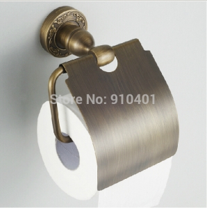 Wholesale And Retail Promotion Antique Brass Wall Mounted Bathroom Toilet Paper Holder Tissue Bar