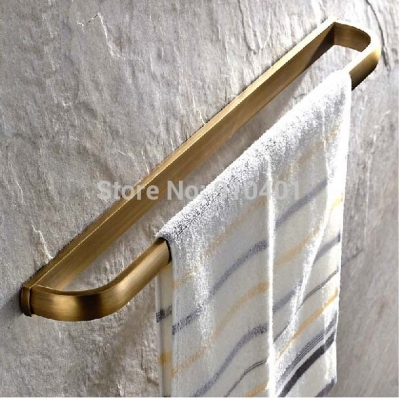 Wholesale And Retail Promotion NEW Antique Brass Bathroom Towel Bar Wall Mounted Towerl Rack Holder Single Bar