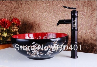 Wholesale And Retail Promotion NEW Oil Rubbed Bronze Tall Bathroom Basin Faucet Waterfall Vanity Sink Mixer Tap