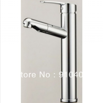 Wholesale And Retail Promotion Pull Out Tall Bathroom Basin Faucet Vessel Sink Mixer Tap Hair Style Sprayer