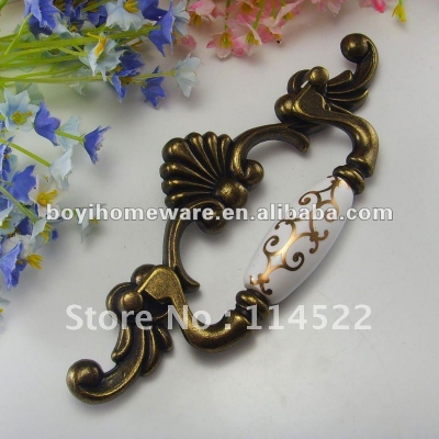 Antique brass door handles and knobs/ drawer pulls/ furniture hardware wholesale and retail shipping discount 50pcs/lot EK88-AB
