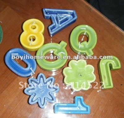 Ceramic candles letter and number holders heart shaped and star shaped candles holders party holiday products gift
