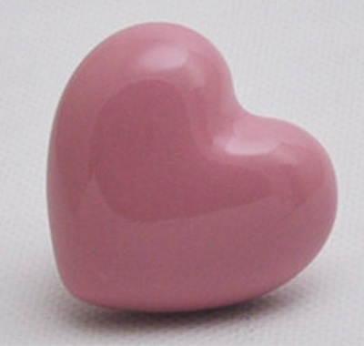 Lovely Heart-shaped Solid Bedroom Wardrobe Cabinet Closet Drawer Knob Handle Bar Single Hole Pink