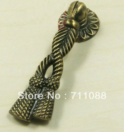 Pattern European closet doorknobantique copper handle pastoral handle drawer handle [Bronzeknob-50|]
