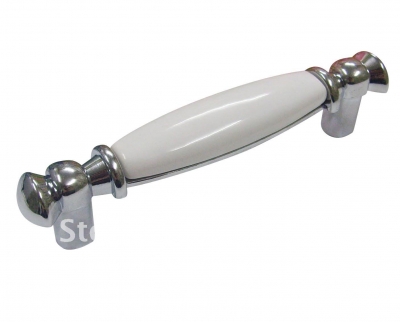 Silver-white furniture hardware handle&knob ceramic furniture/door/cabinet knob/pull/push 10pcs shipping discount [CeramicHandles-Silver-57|]