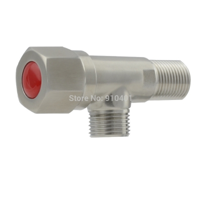 Wholesale And Retail Promotion Brushed Nickel Bathroom Toilet Angle Stop Valve Angle Valve 1/2" Wall Mounted