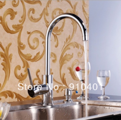 Wholesale And Retail Promotion Swivel Spout Polished Chrome Solid Brass Kitchen Faucet Vessel Sink Mixer Tap